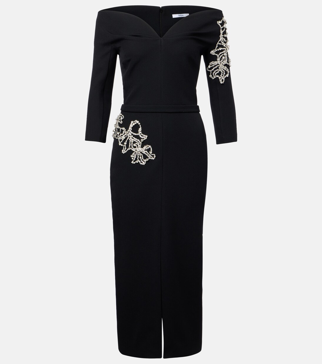 Linda crystal-embellished midi dress | Safiyaa