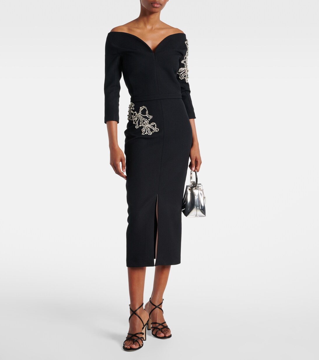 Linda crystal-embellished midi dress | Safiyaa