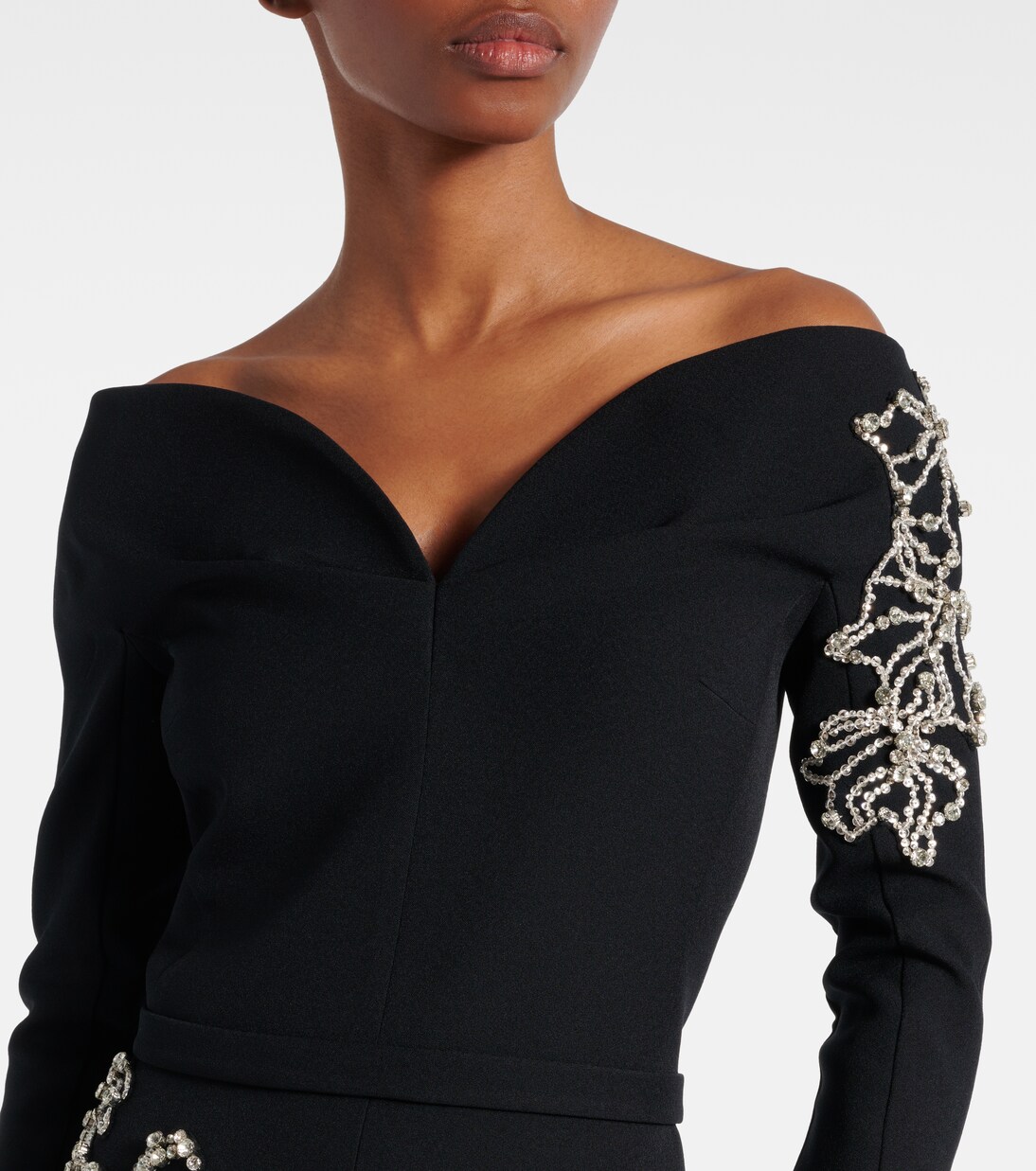 Linda crystal-embellished midi dress | Safiyaa