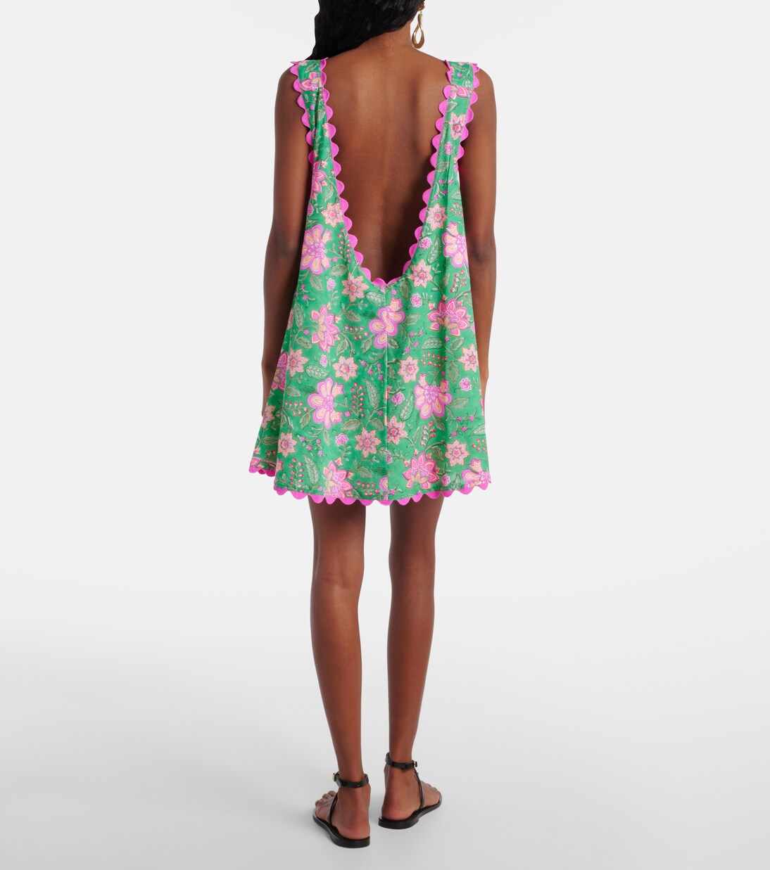 Floral printed cotton minidress | Juliet Dunn