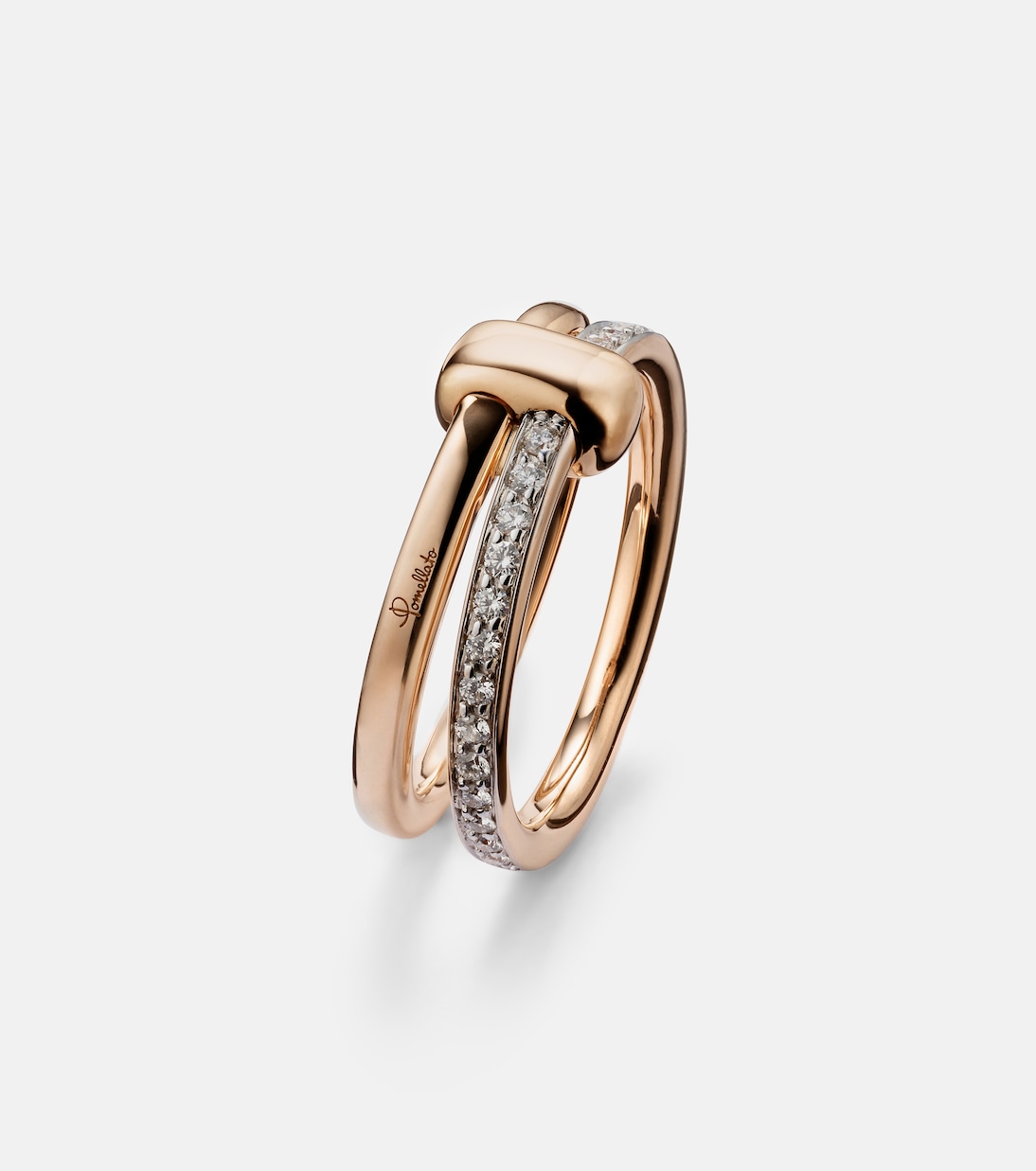 Bague Pomellato Together en or rose 18 ct et diamants | Pomellato