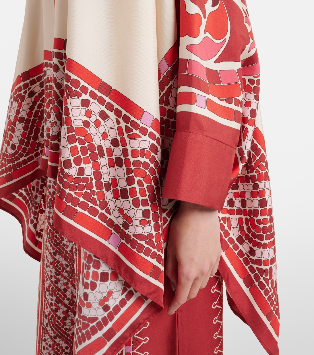 Foulard printed silk twill shirt | La DoubleJ