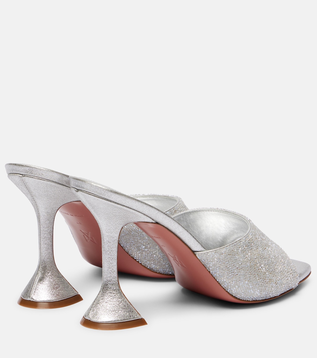 Lupita 95 embellished leather mules | Amina Muaddi