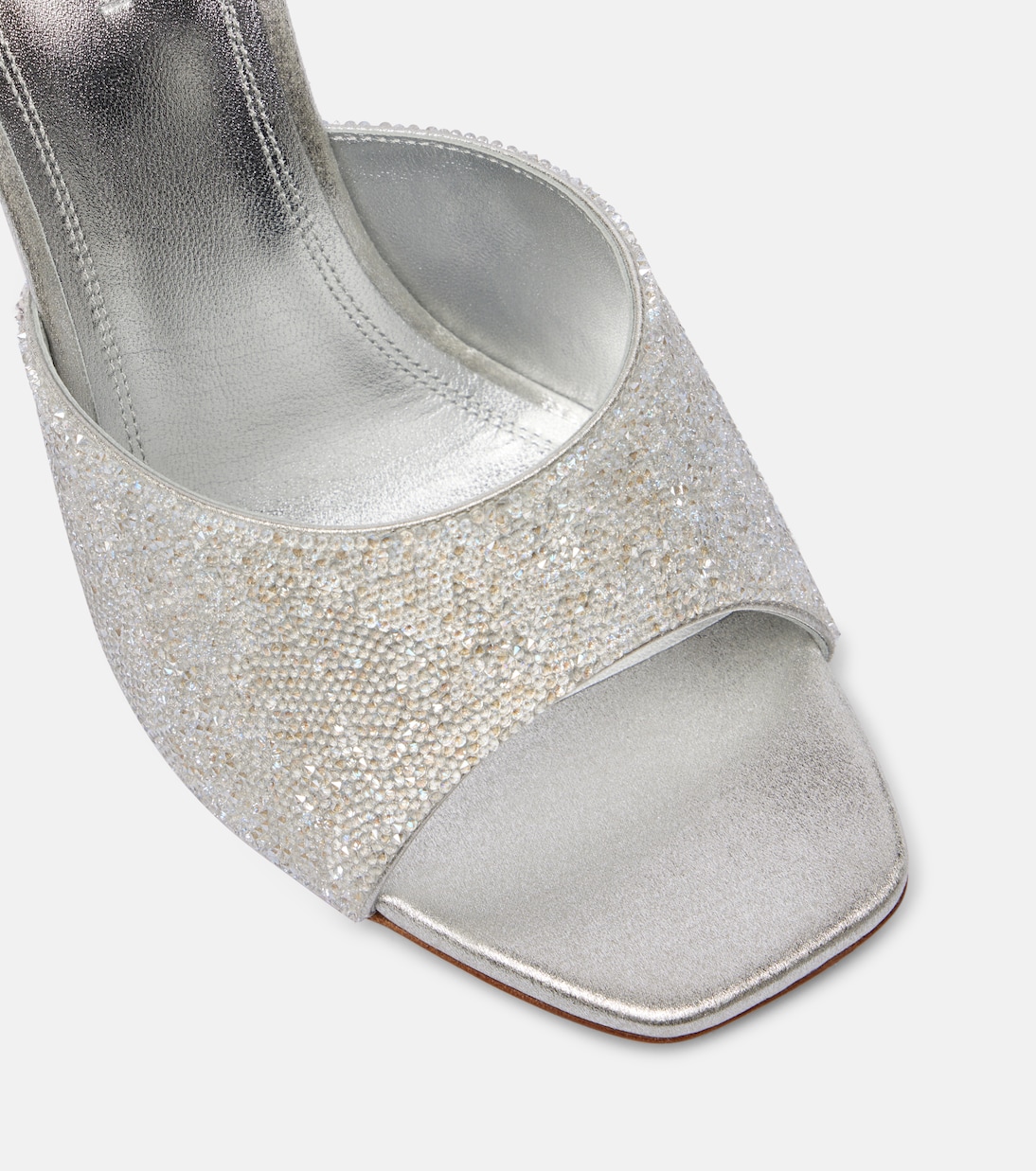 Lupita 95 embellished leather mules | Amina Muaddi