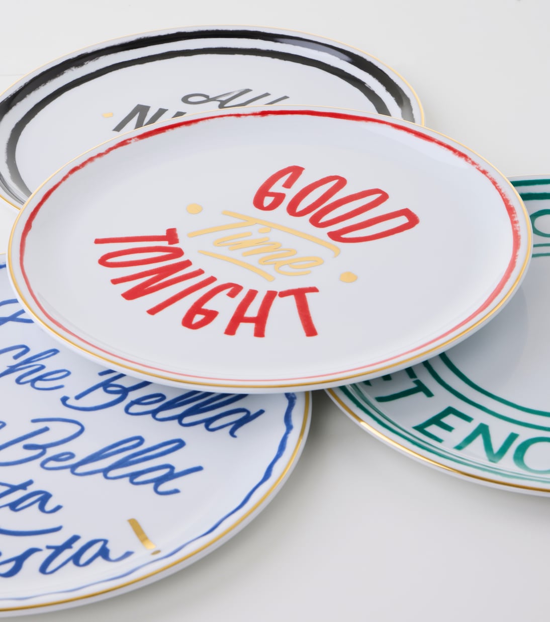 The Club set of 4 pizza plates | Bitossi