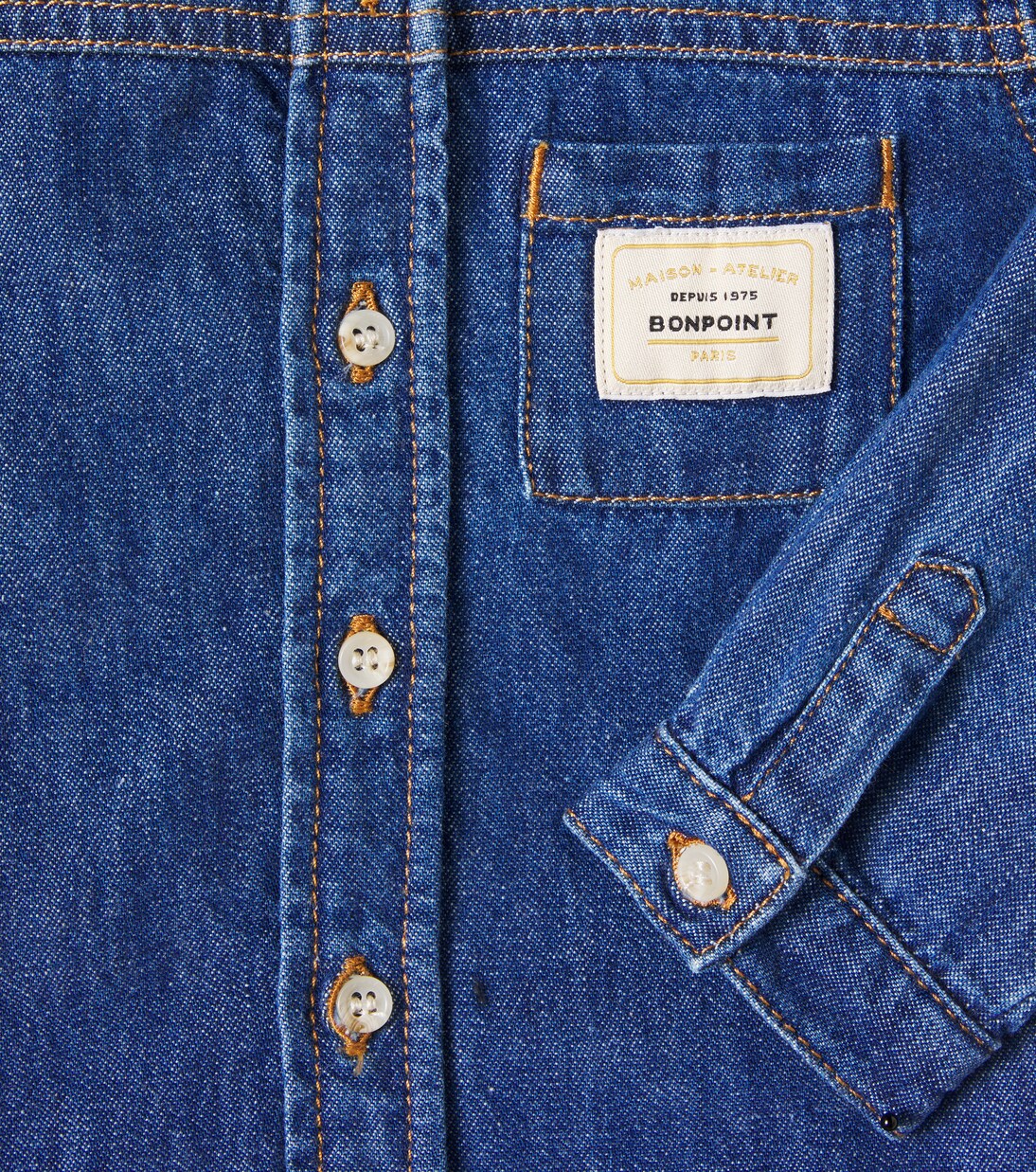 Baby Jace denim shirt | Bonpoint
