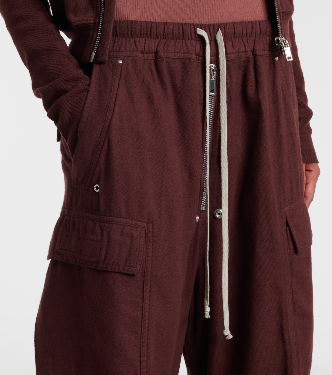 DRKSHDW Cargohose Jumbo Bela aus Baumwollflanell | Rick Owens