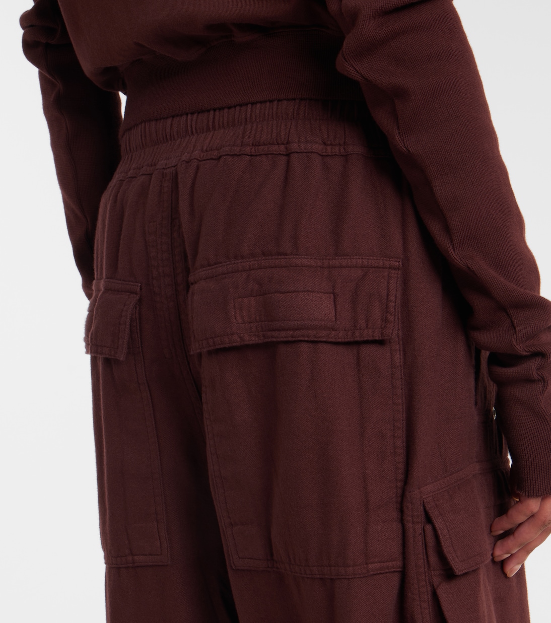 DRKSHDW Cargohose Jumbo Bela aus Baumwollflanell | Rick Owens