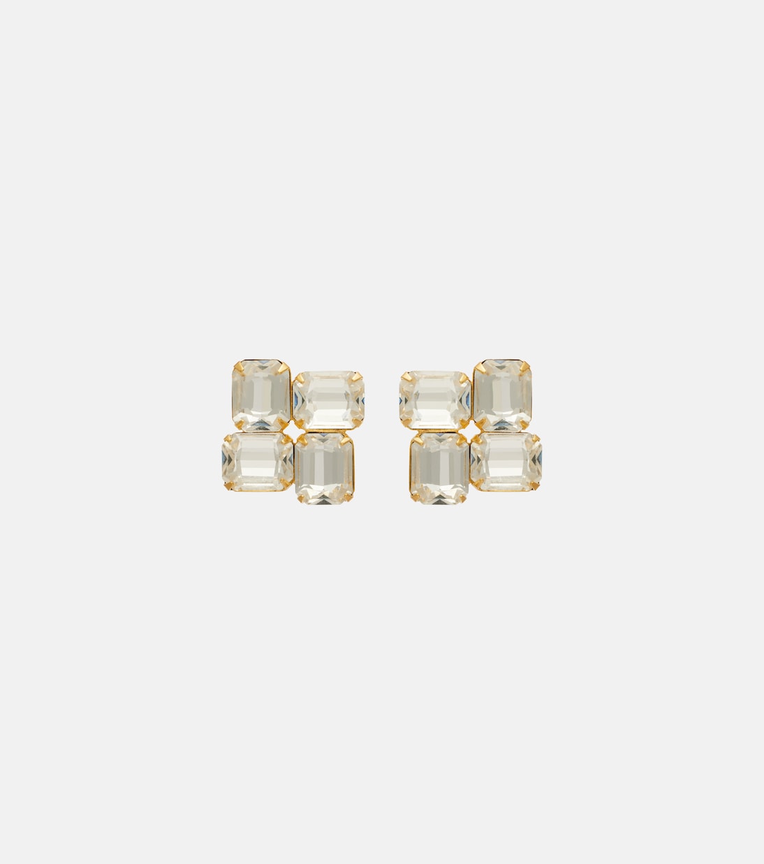 Piccolo embellished gold-plated earrings | Jennifer Behr