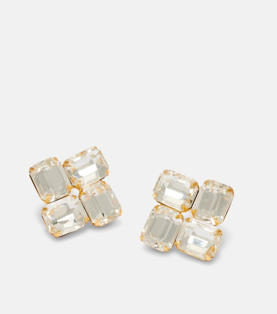 Piccolo embellished gold-plated earrings | Jennifer Behr
