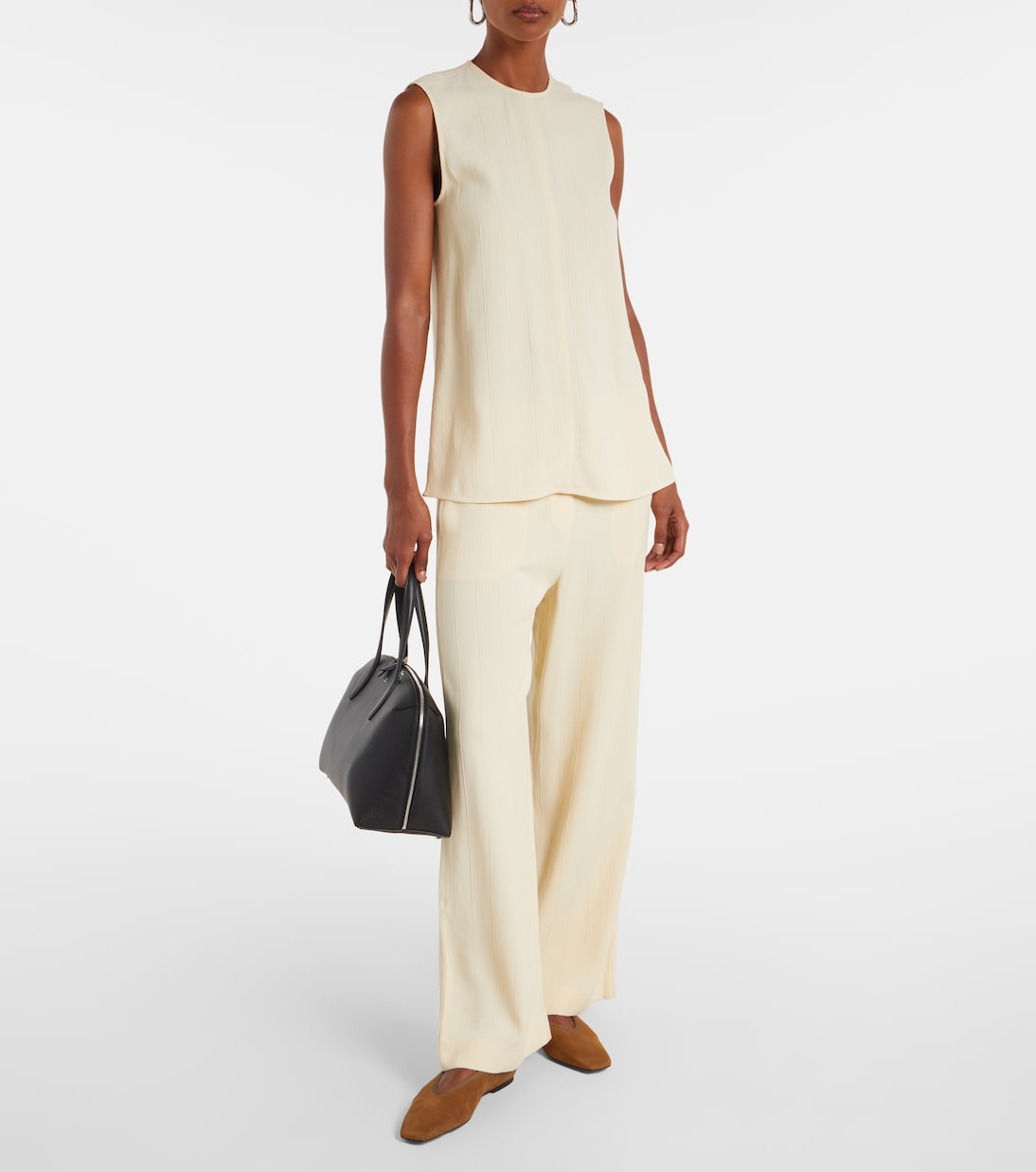 Day Medium leather tote bag | Toteme