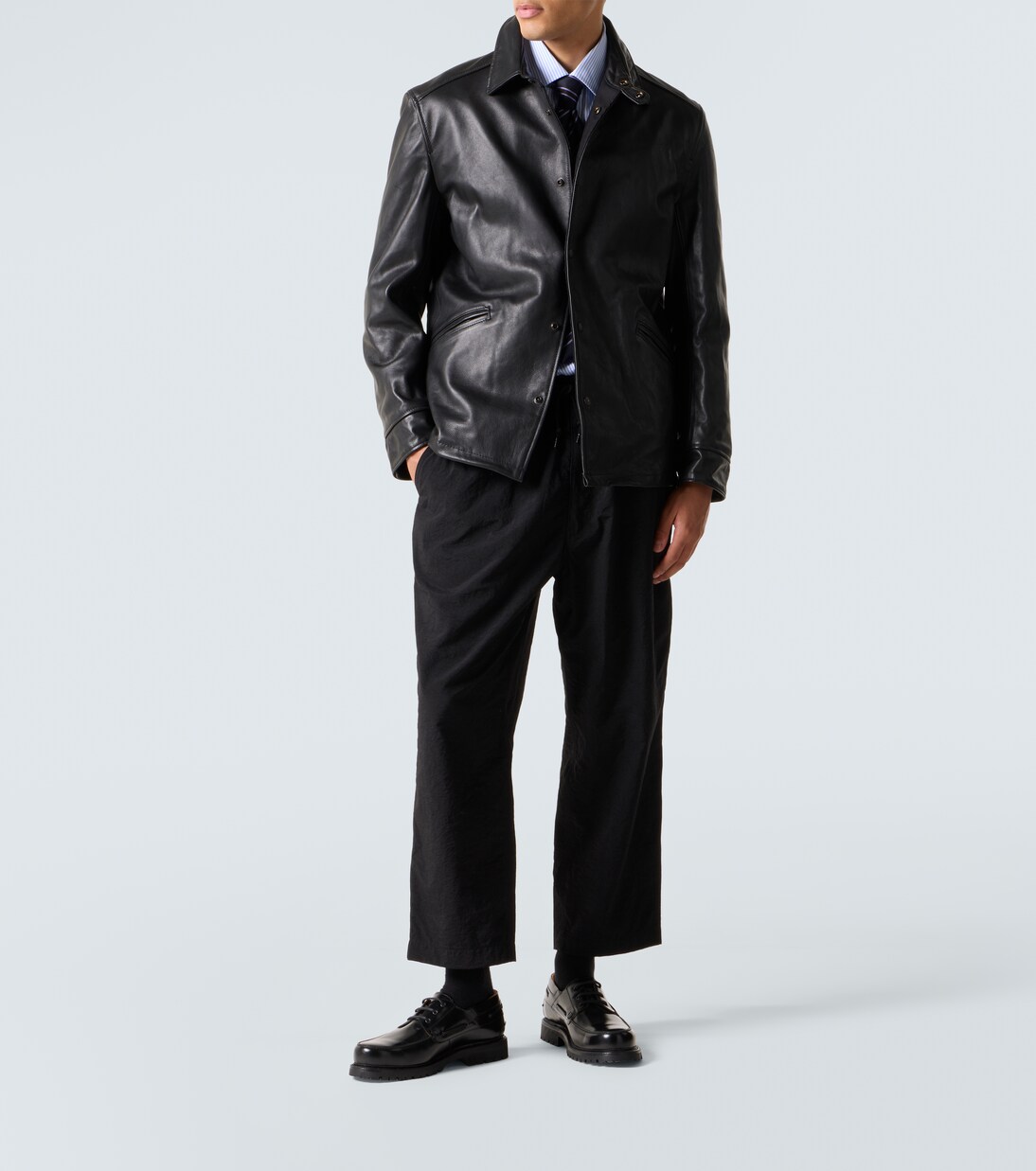 x Heinrich Dinkelacker leather boat shoes | Junya Watanabe