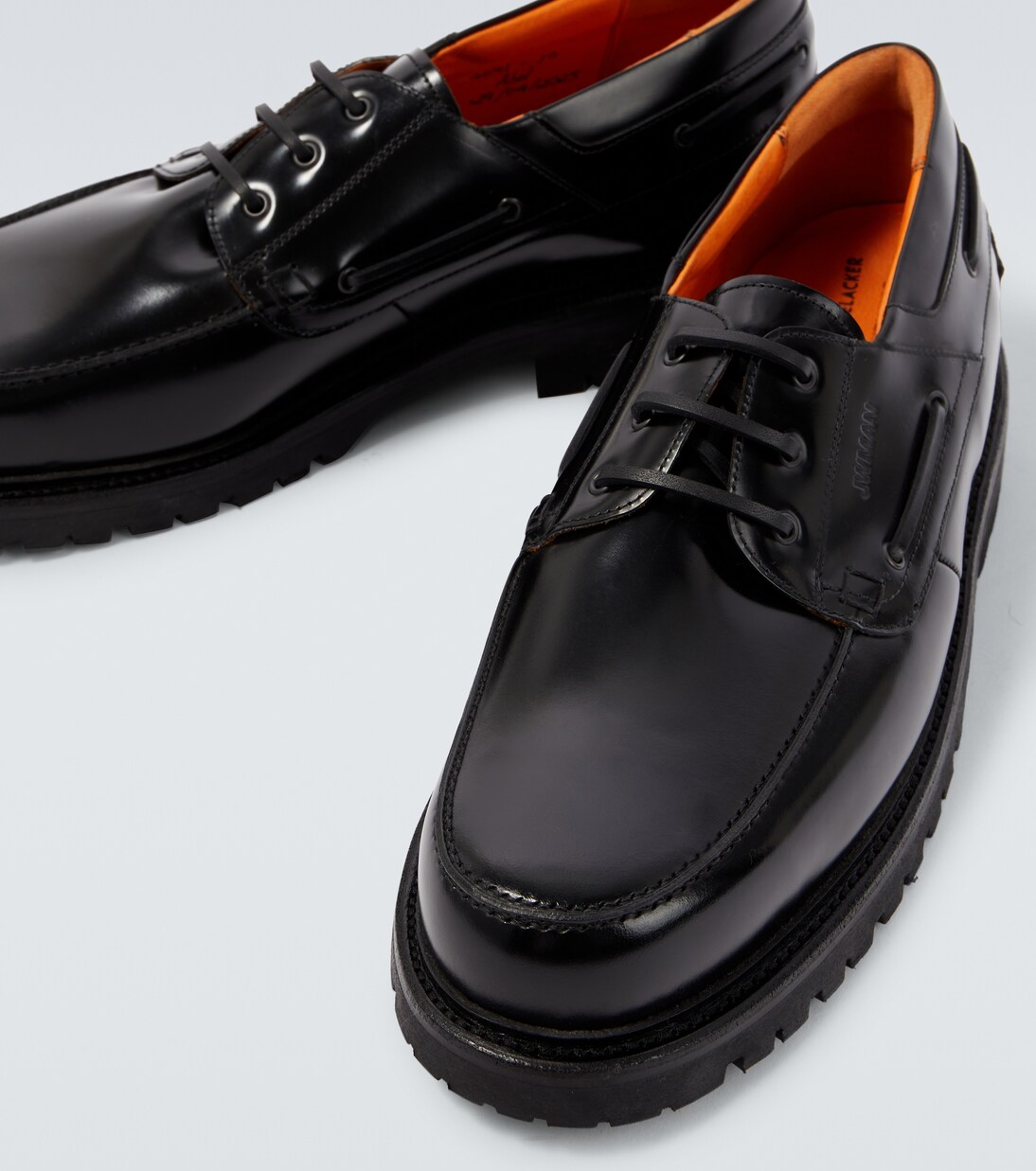 x Heinrich Dinkelacker leather boat shoes | Junya Watanabe