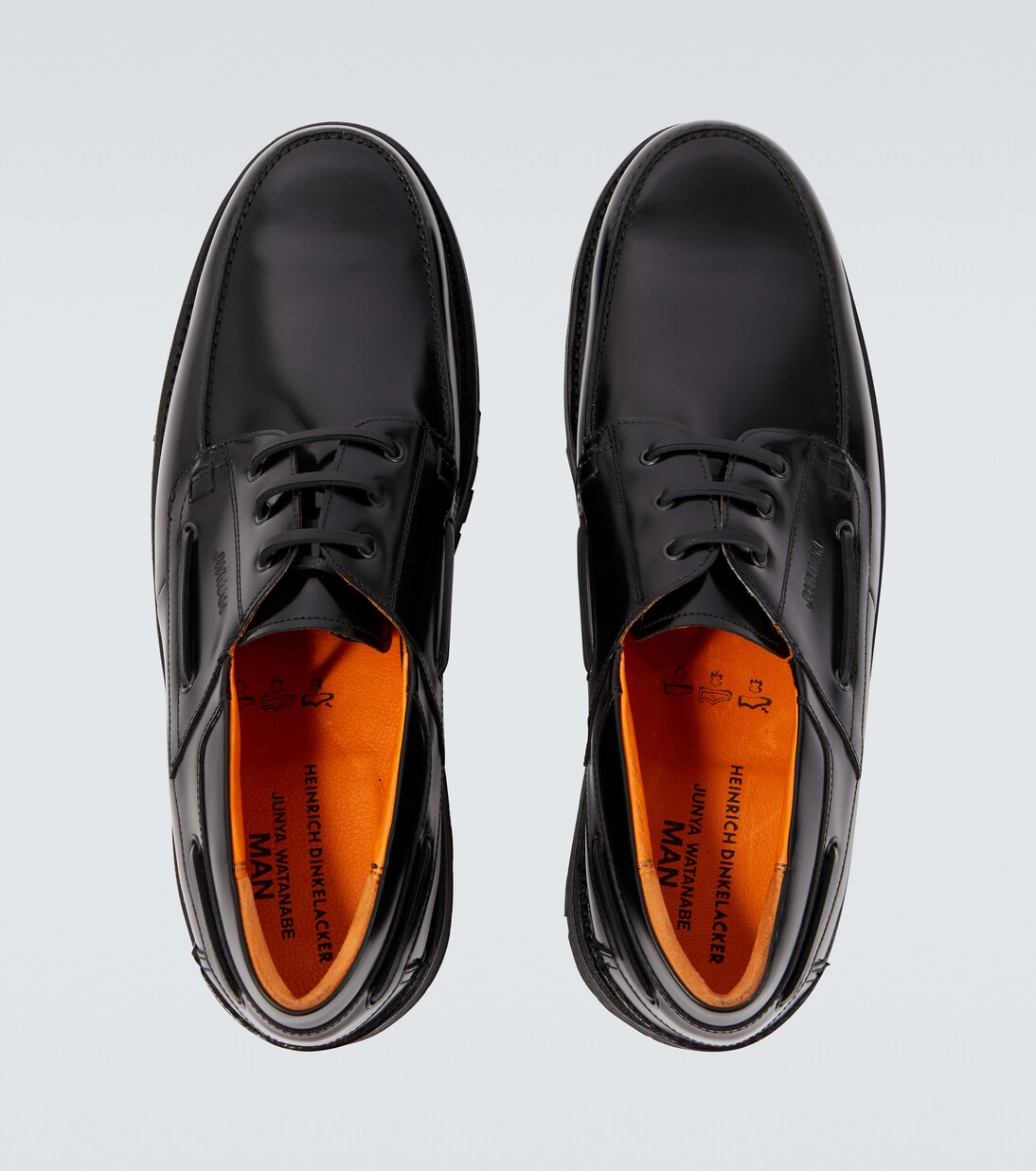x Heinrich Dinkelacker leather boat shoes | Junya Watanabe