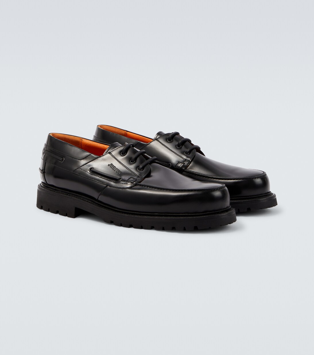x Heinrich Dinkelacker leather boat shoes | Junya Watanabe