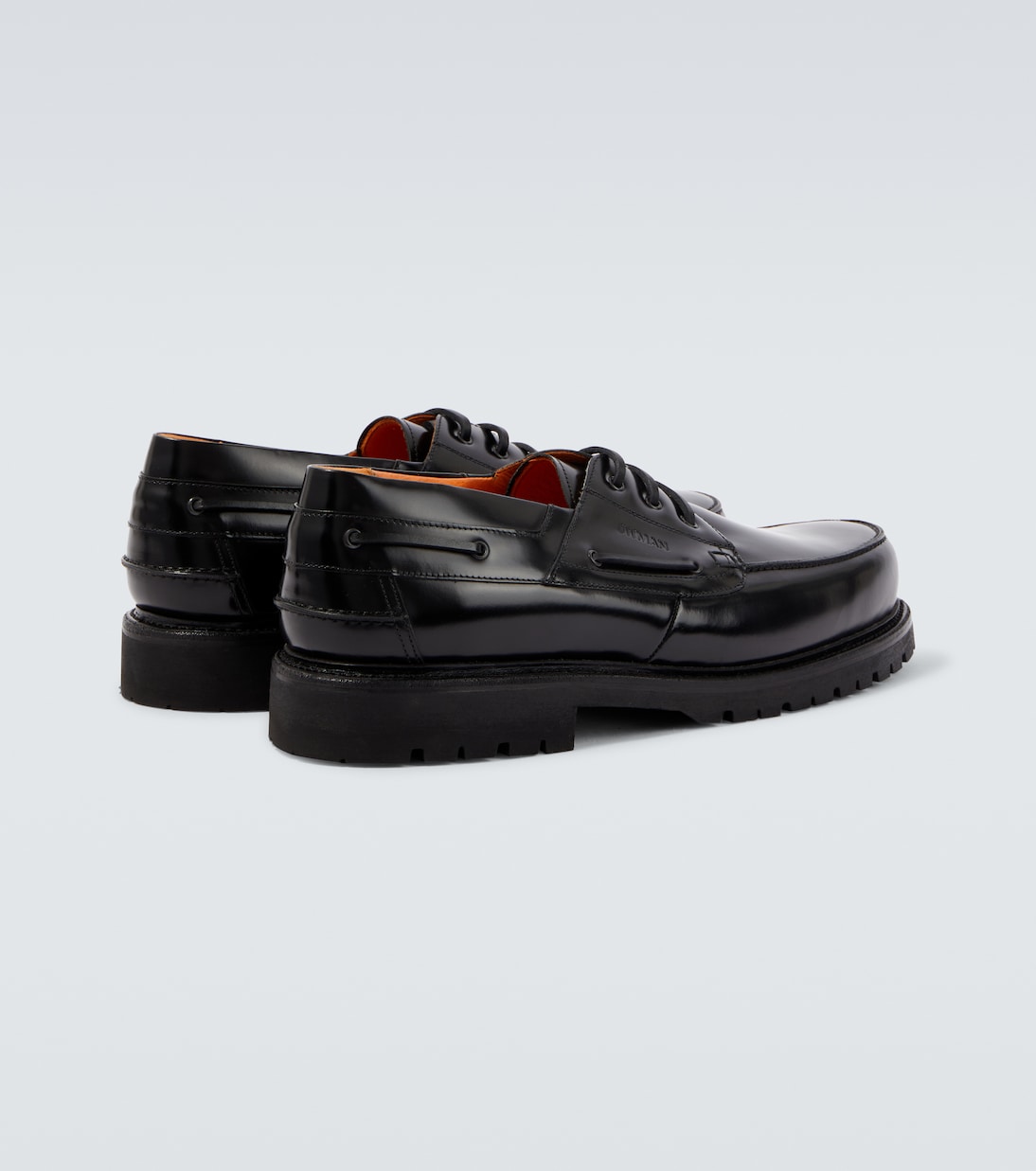 x Heinrich Dinkelacker leather boat shoes | Junya Watanabe