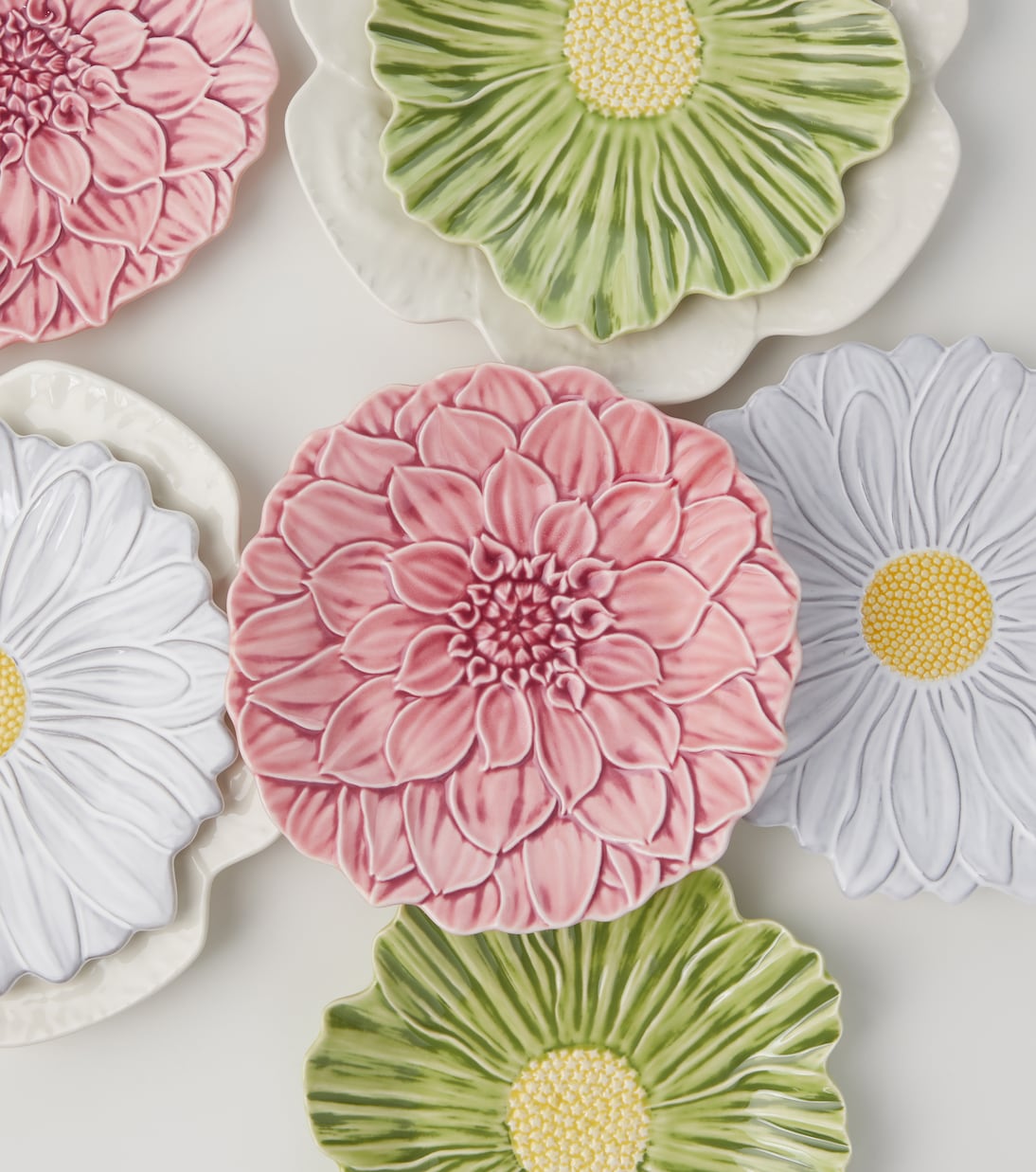 Set Maria Flor Cosmos aus vier Desserttellern | Bordallo Pinheiro