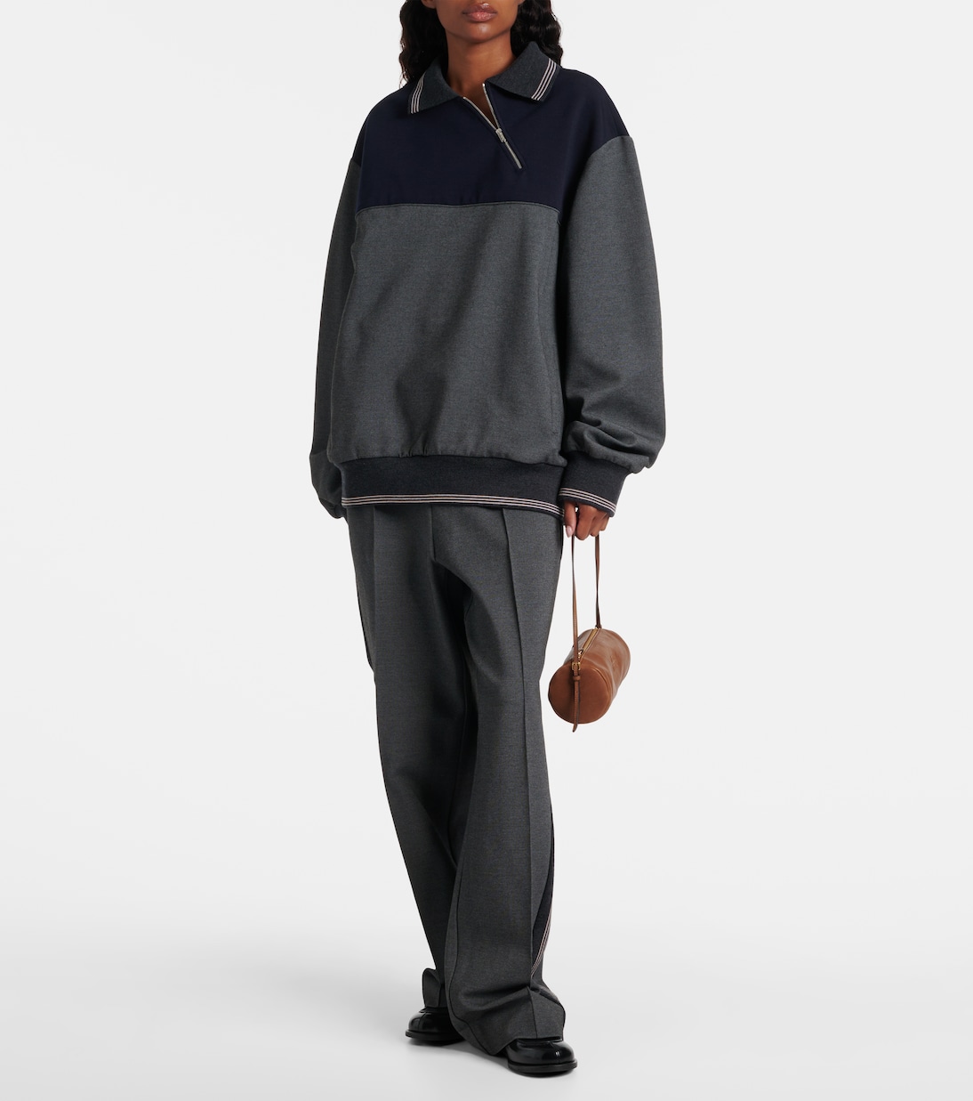 Sac en cuir à logo | Miu Miu