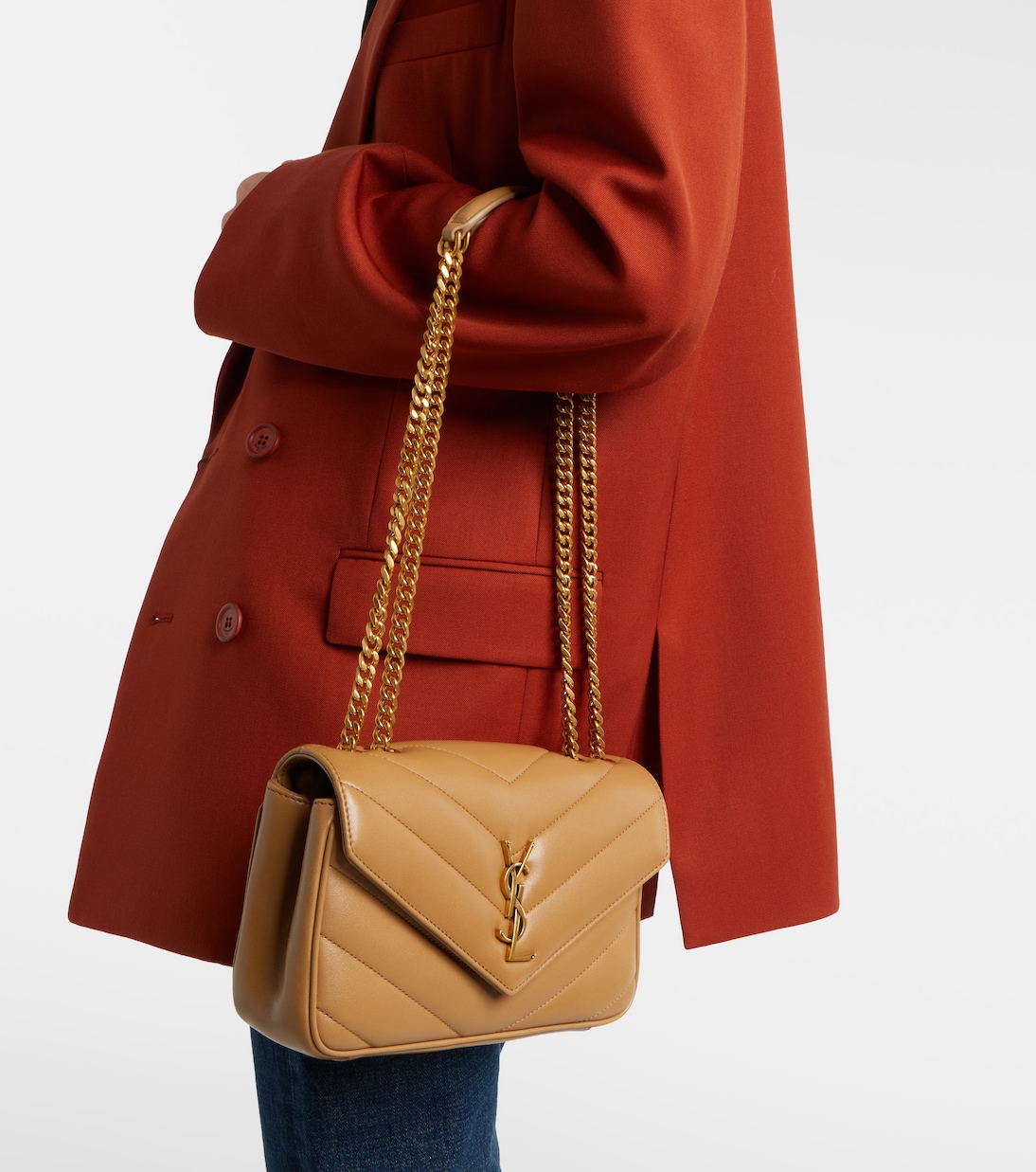 Loulou Small leather shoulder bag | Saint Laurent