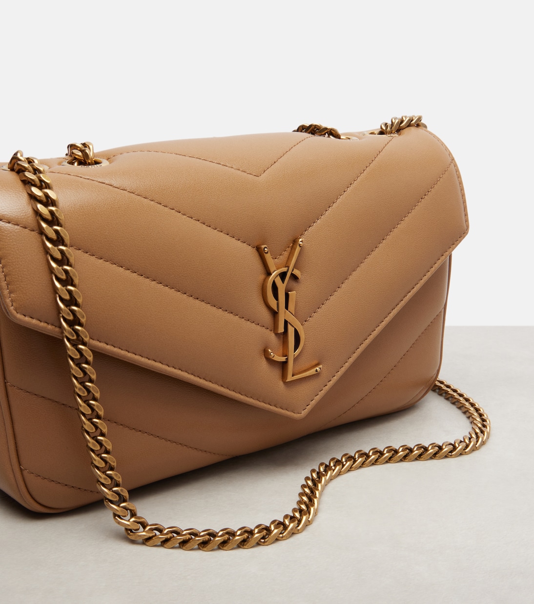 Loulou Small leather shoulder bag | Saint Laurent