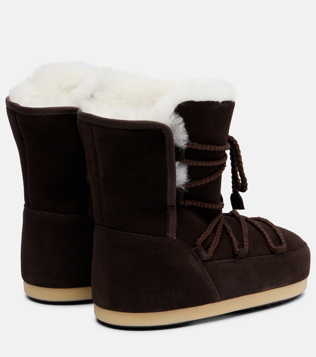 EVX shearling-lined suede snow boots | Moon Boot