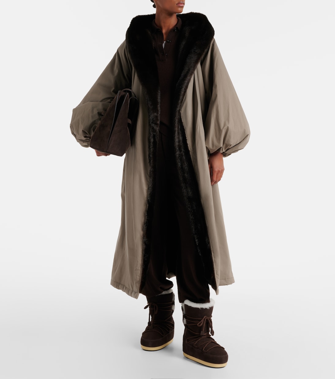 EVX shearling-lined suede snow boots | Moon Boot