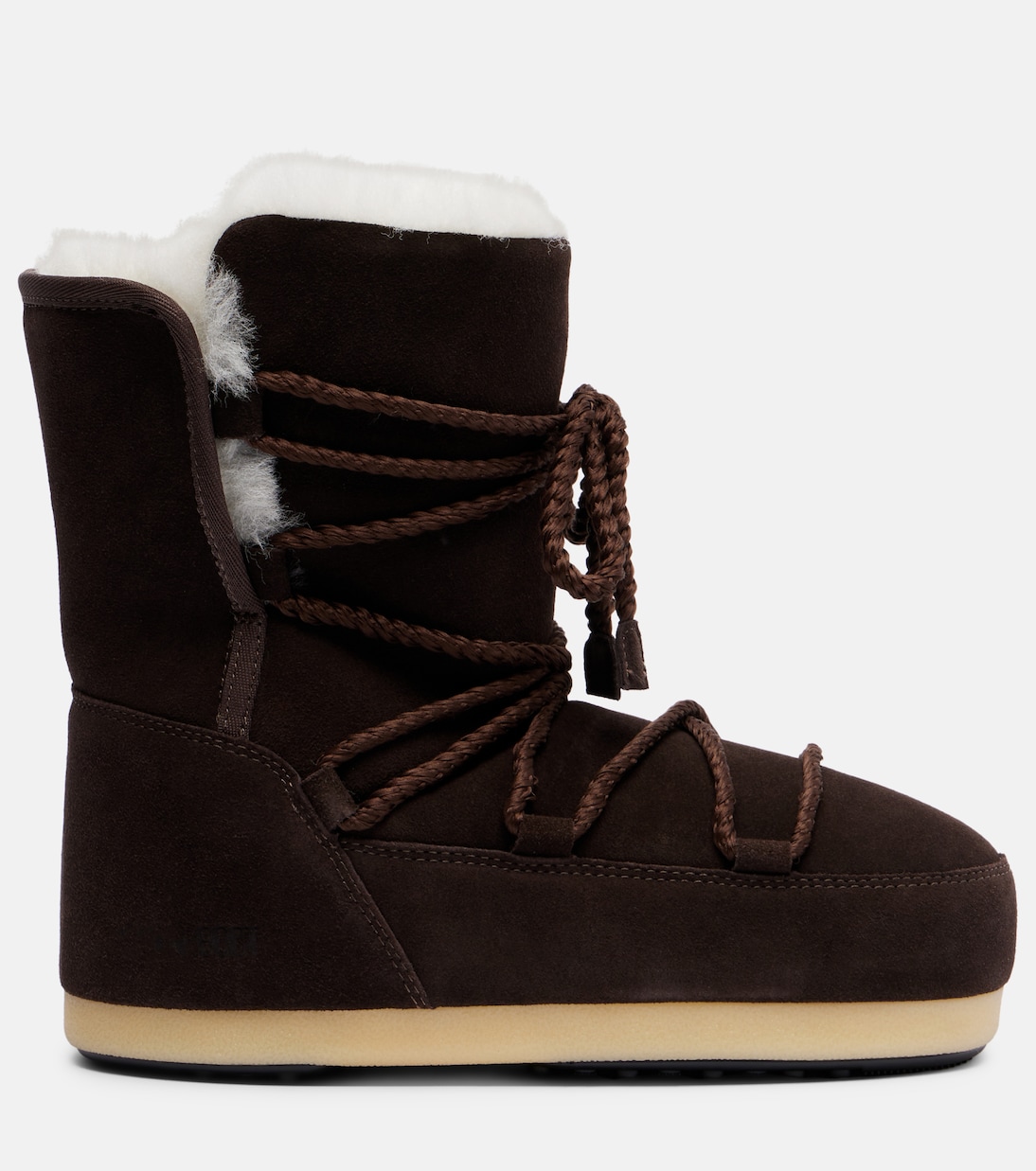 EVX shearling-lined suede snow boots | Moon Boot