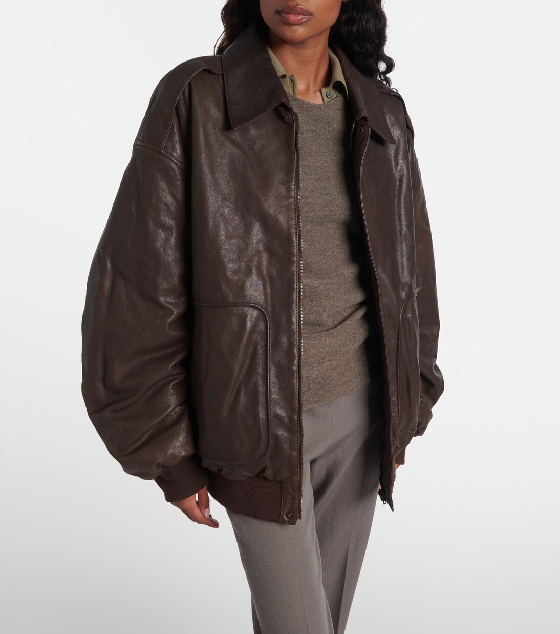 Johnson leather bomber jacket | Calvin Klein Collection