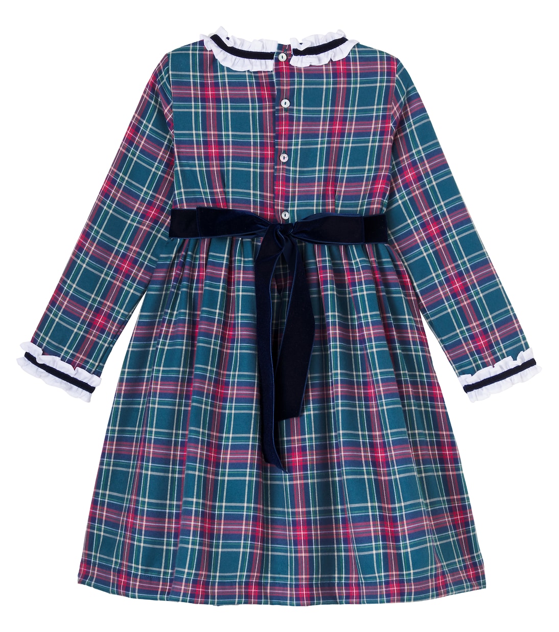 Clarisa tartan cotton-blend dress | La Coqueta