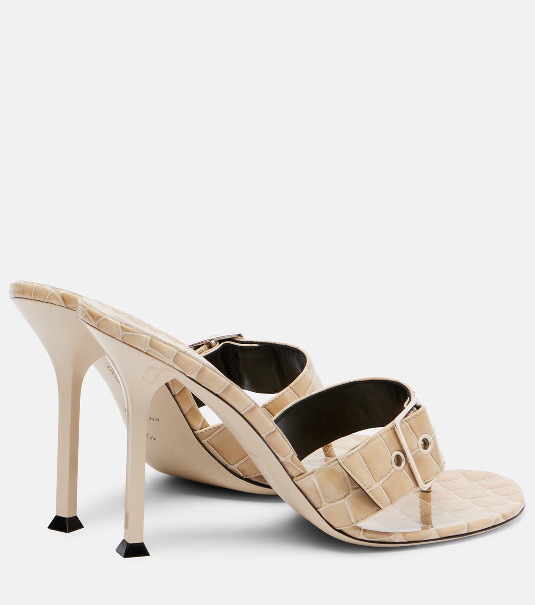 Mules Helix 95 de charol grabado | Christen