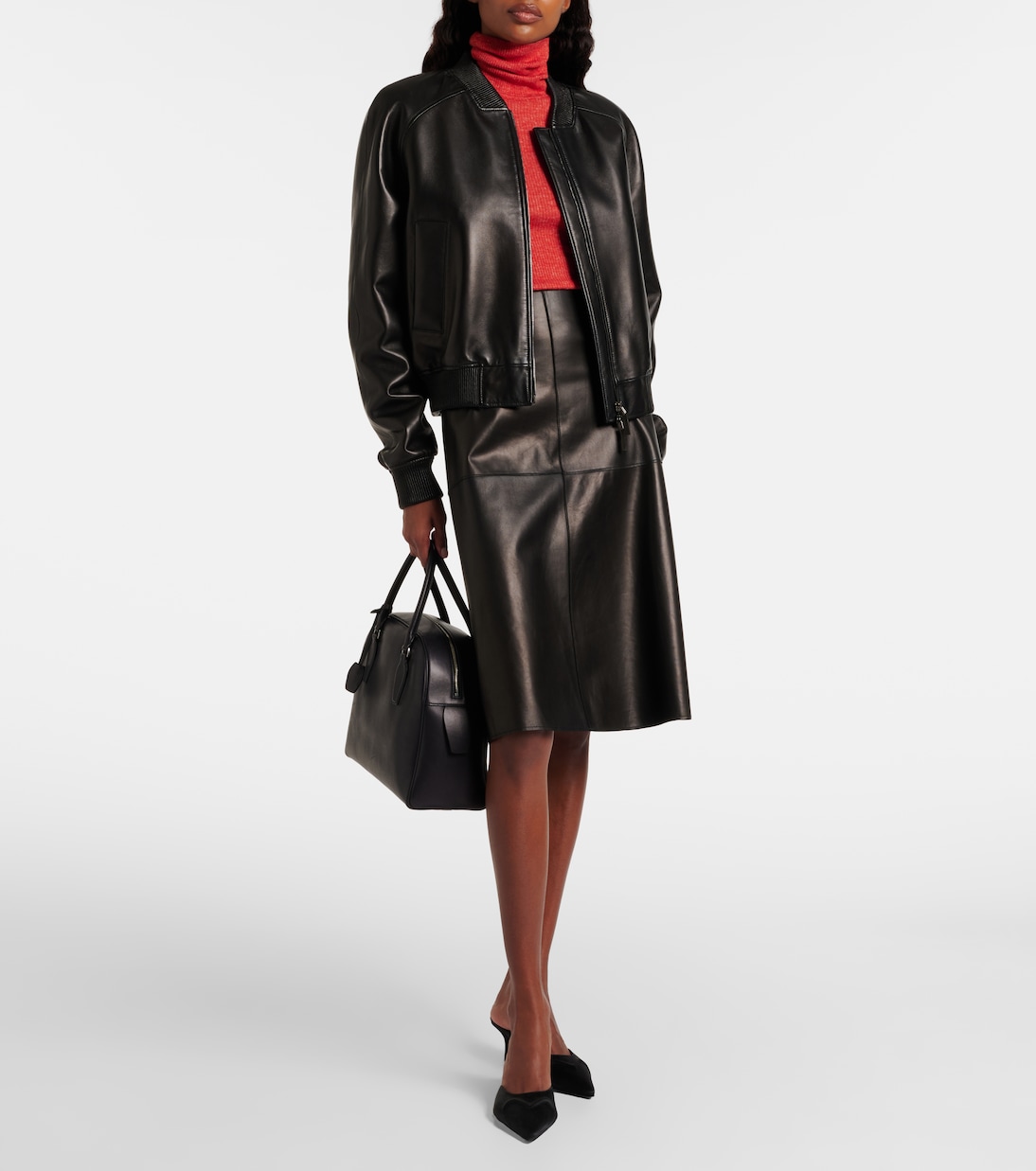 Midirock Niven aus Leder | Joseph