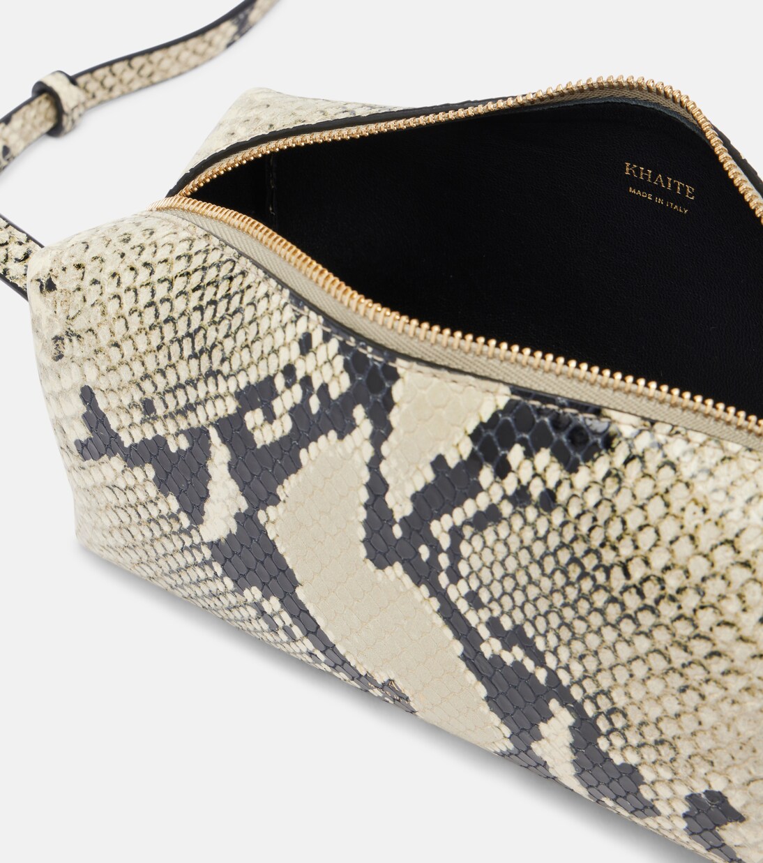 Kye Mini snake-effect leather crossbody bag | Khaite