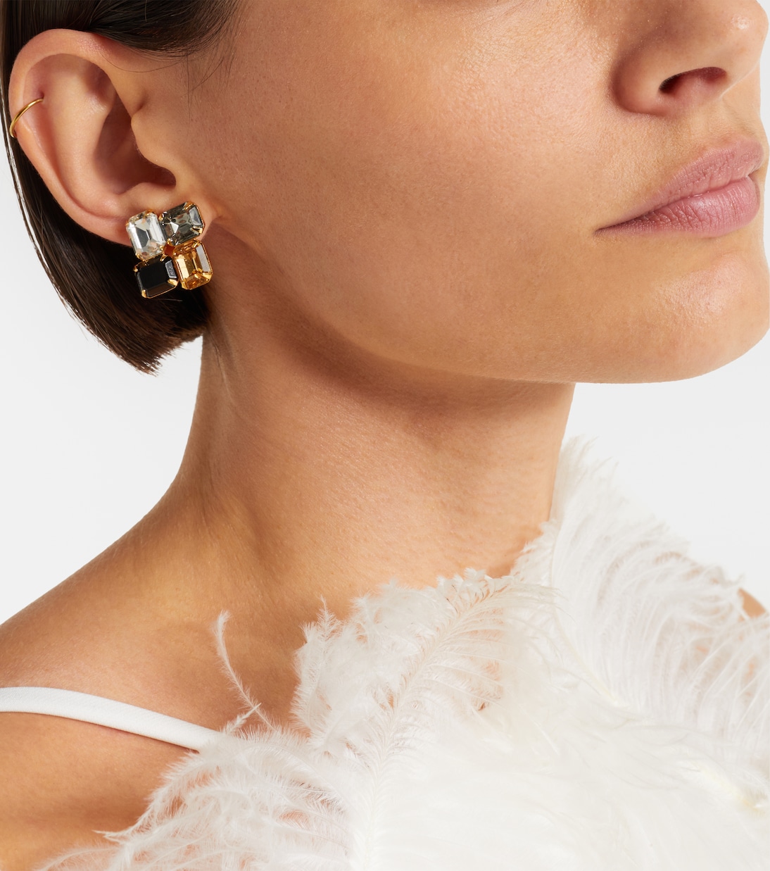 Boucles d'oreilles Piccolo en plaqué or | Jennifer Behr