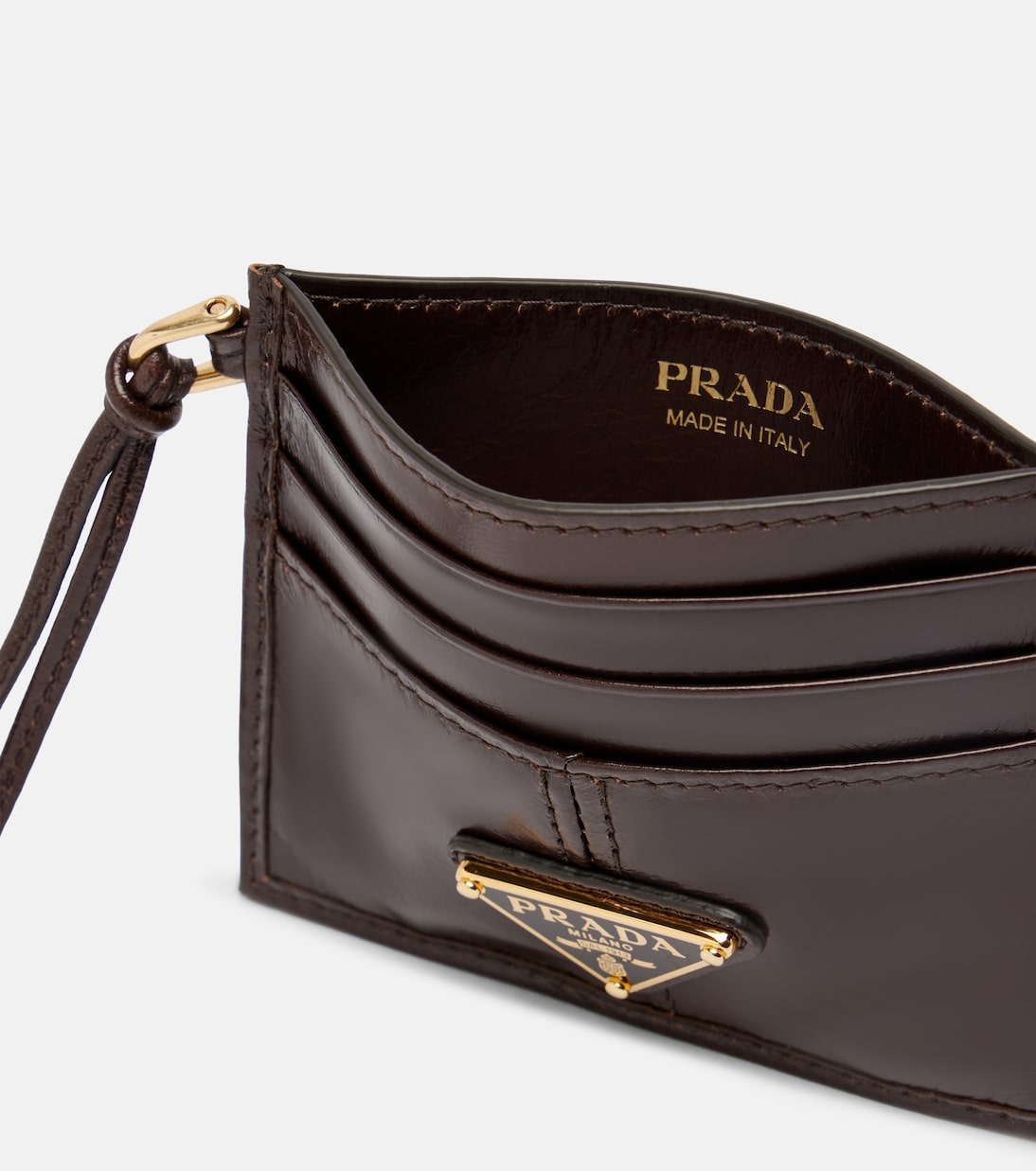 Leather card holder | Prada