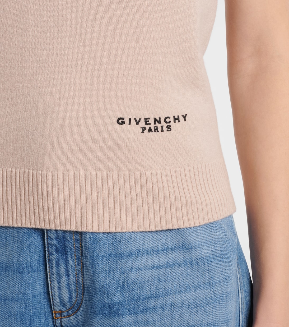 Logo wool and cashmere tank top | Givenchy