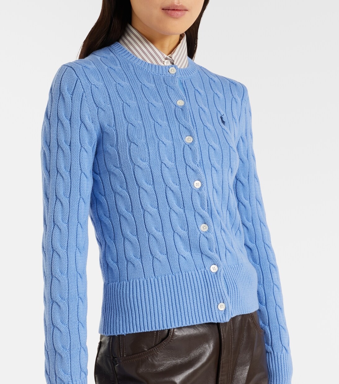 Cable-knit cotton cardigan | Polo Ralph Lauren