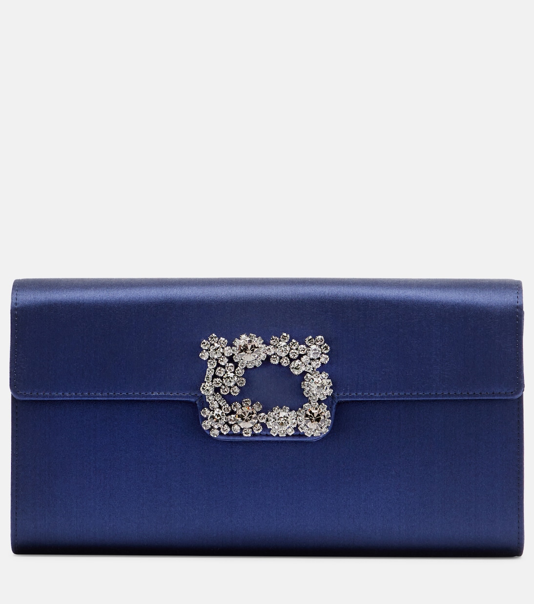 Clutch Efflorescencia de satén adornado | Roger Vivier