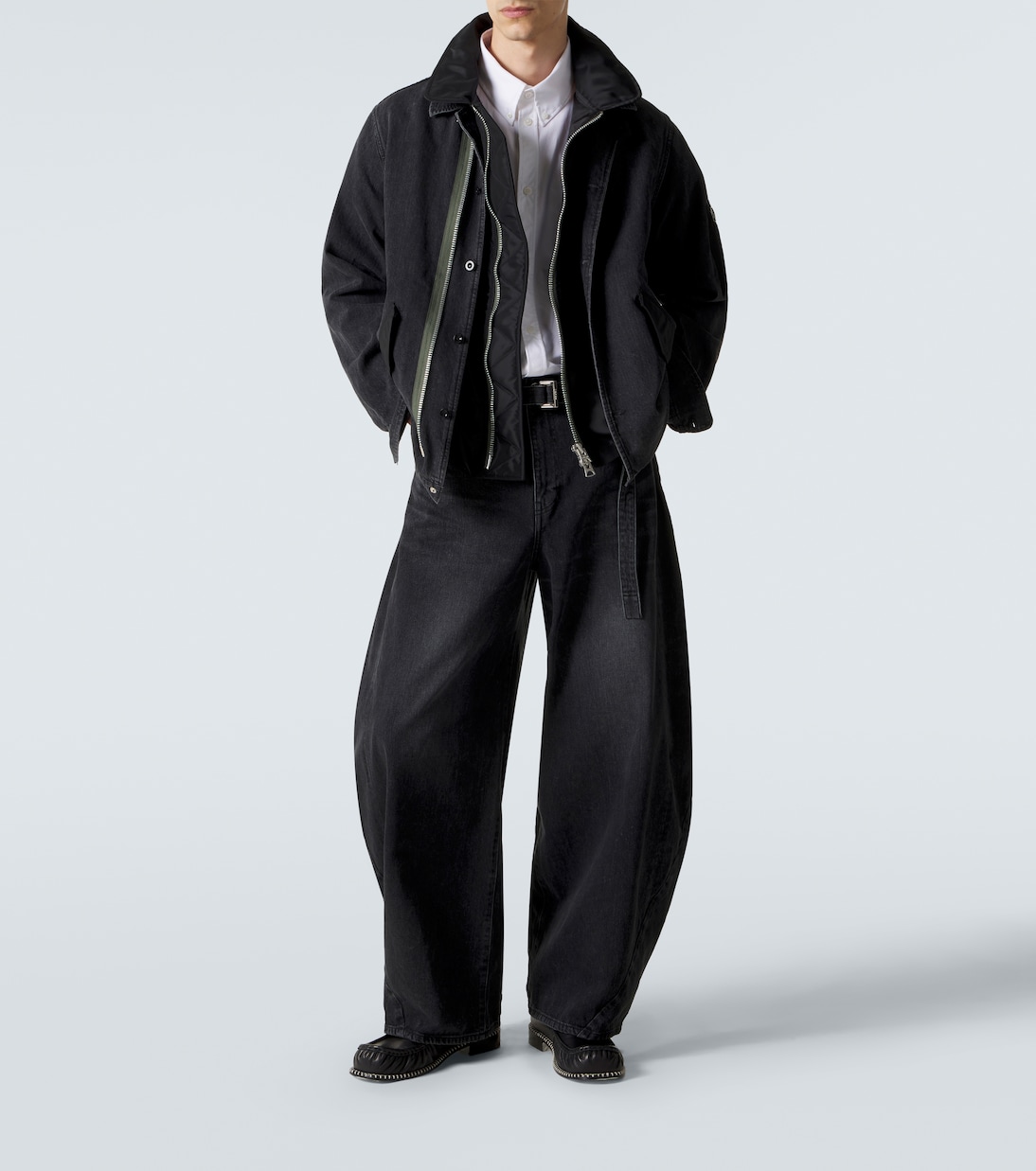 Blouson aus Denim mit Twill | Sacai