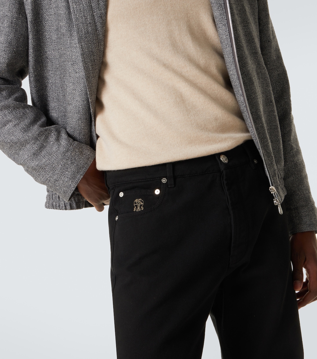 Jeans regular a vita media | Brunello Cucinelli