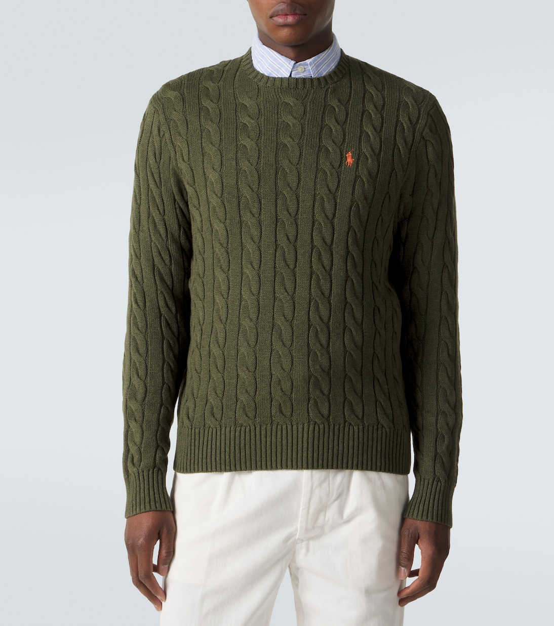Cable-knit cotton sweater | Polo Ralph Lauren