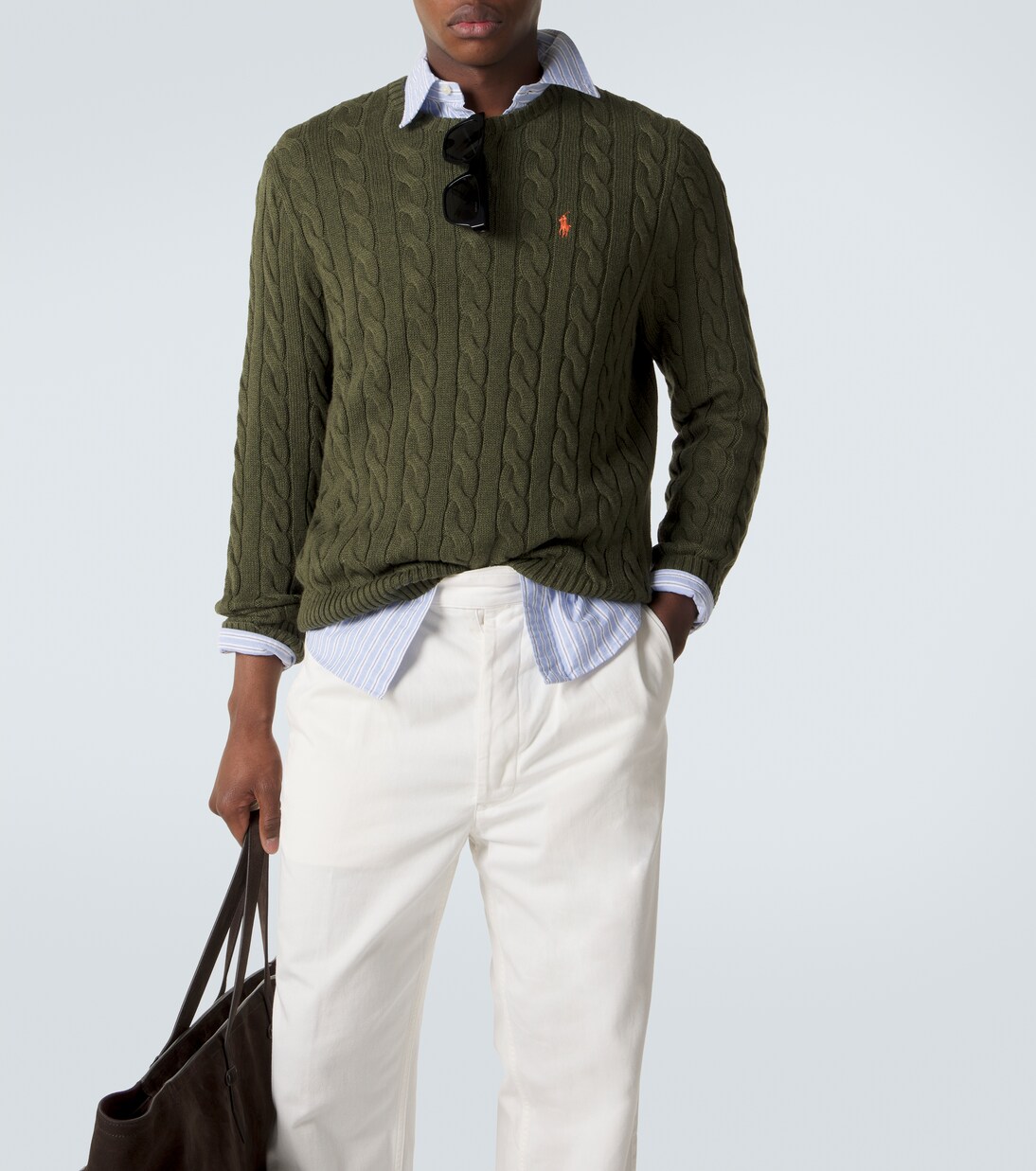 Cable-knit cotton sweater | Polo Ralph Lauren