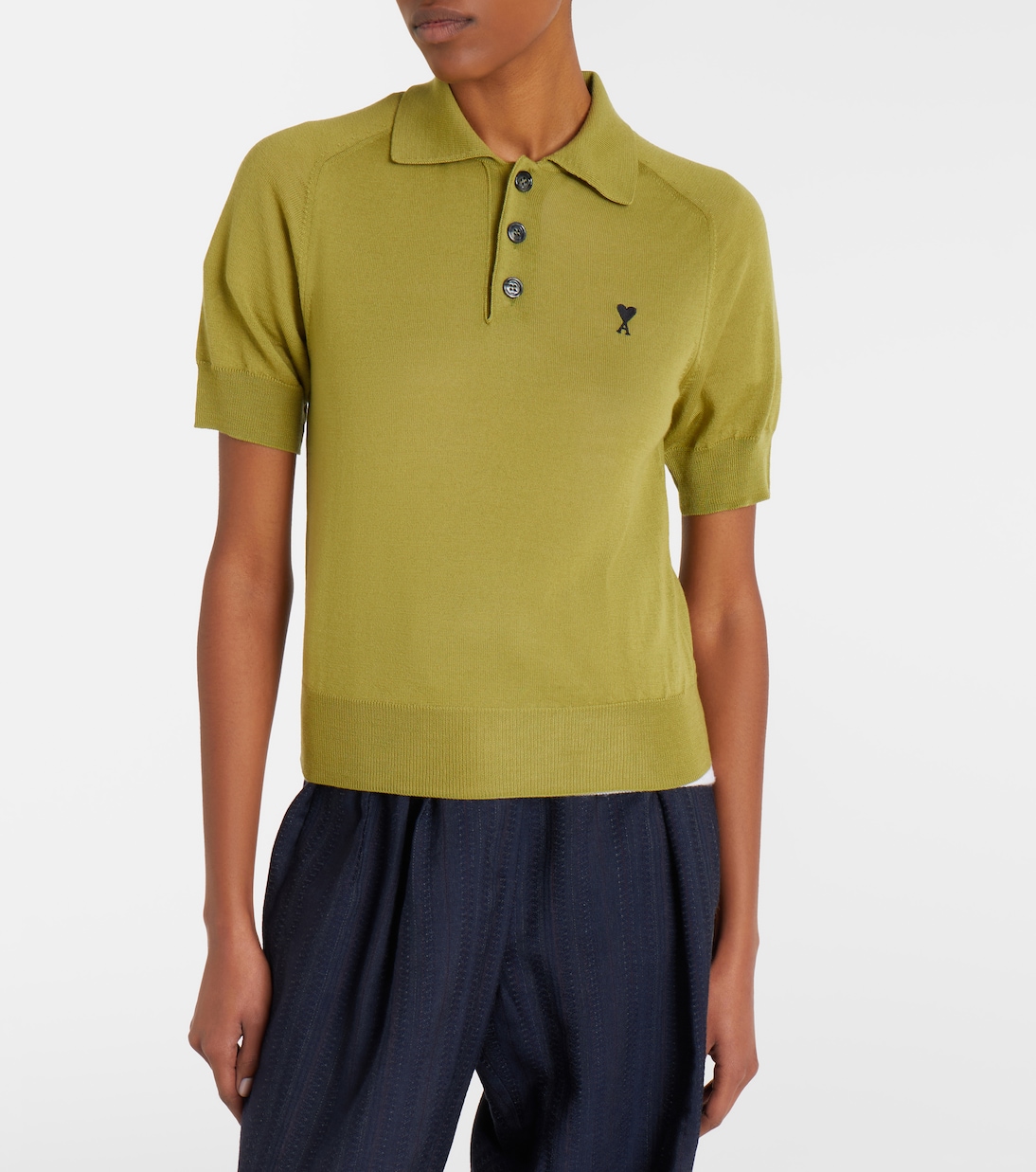 Ami De Cœur wool polo shirt | Ami Paris