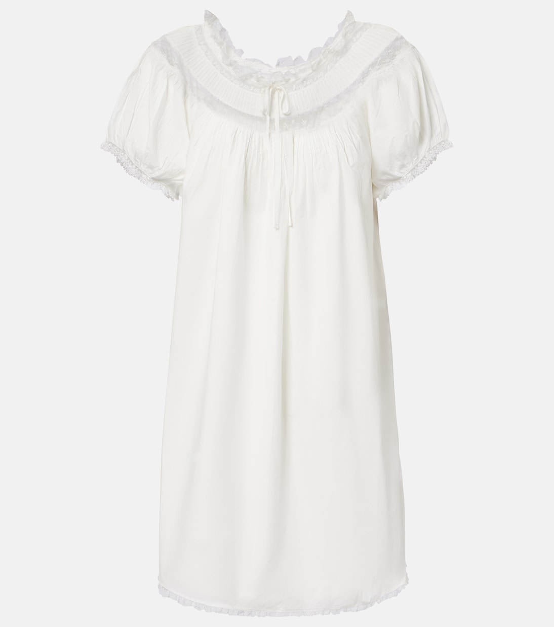 Vestido corto Daphne de popelín de algodón | Dôen