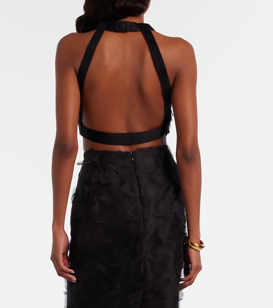 Fumetto silk fil coupé crop top | Max Mara