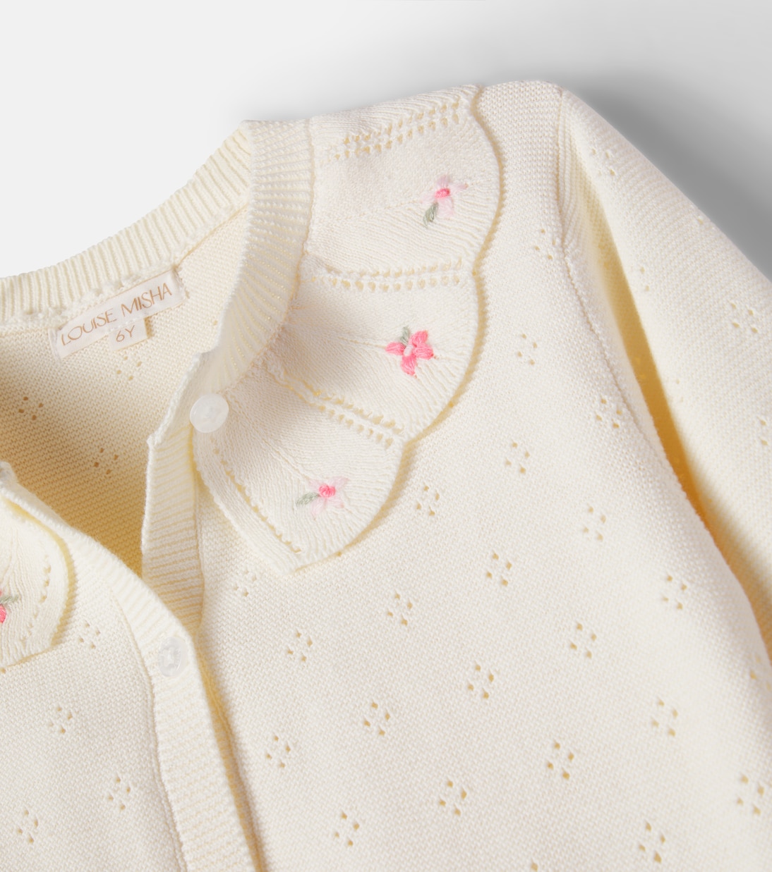 Mynalette 엠브로이더리 코튼 카디건 | Louise Misha