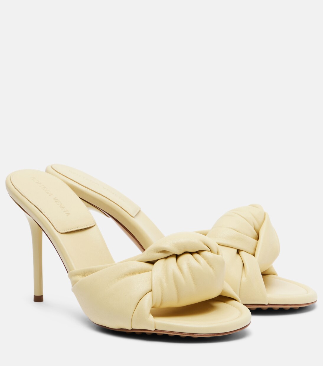 Cherry leather mules | Bottega Veneta