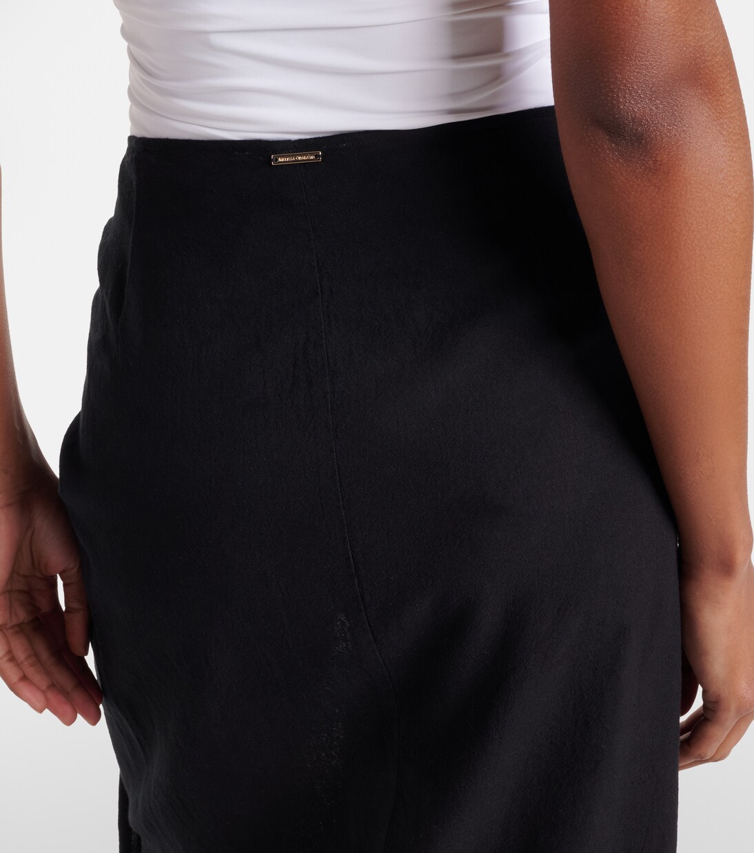 Winnie cotton and linen beach cover-up | Melissa Odabash