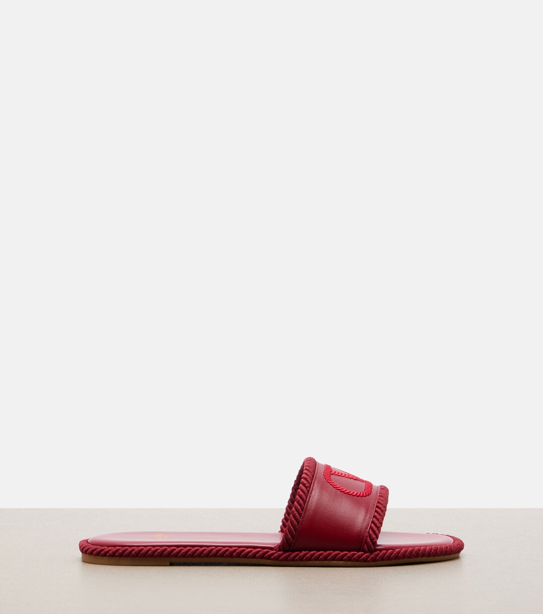 VLogo leather espadrille sandals | Valentino Garavani
