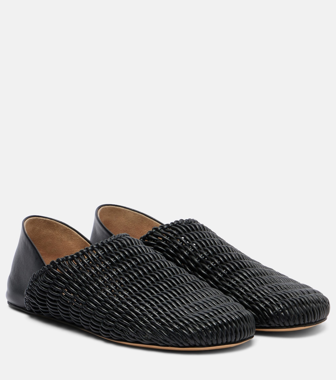 Babouche woven leather loafers | JW Anderson