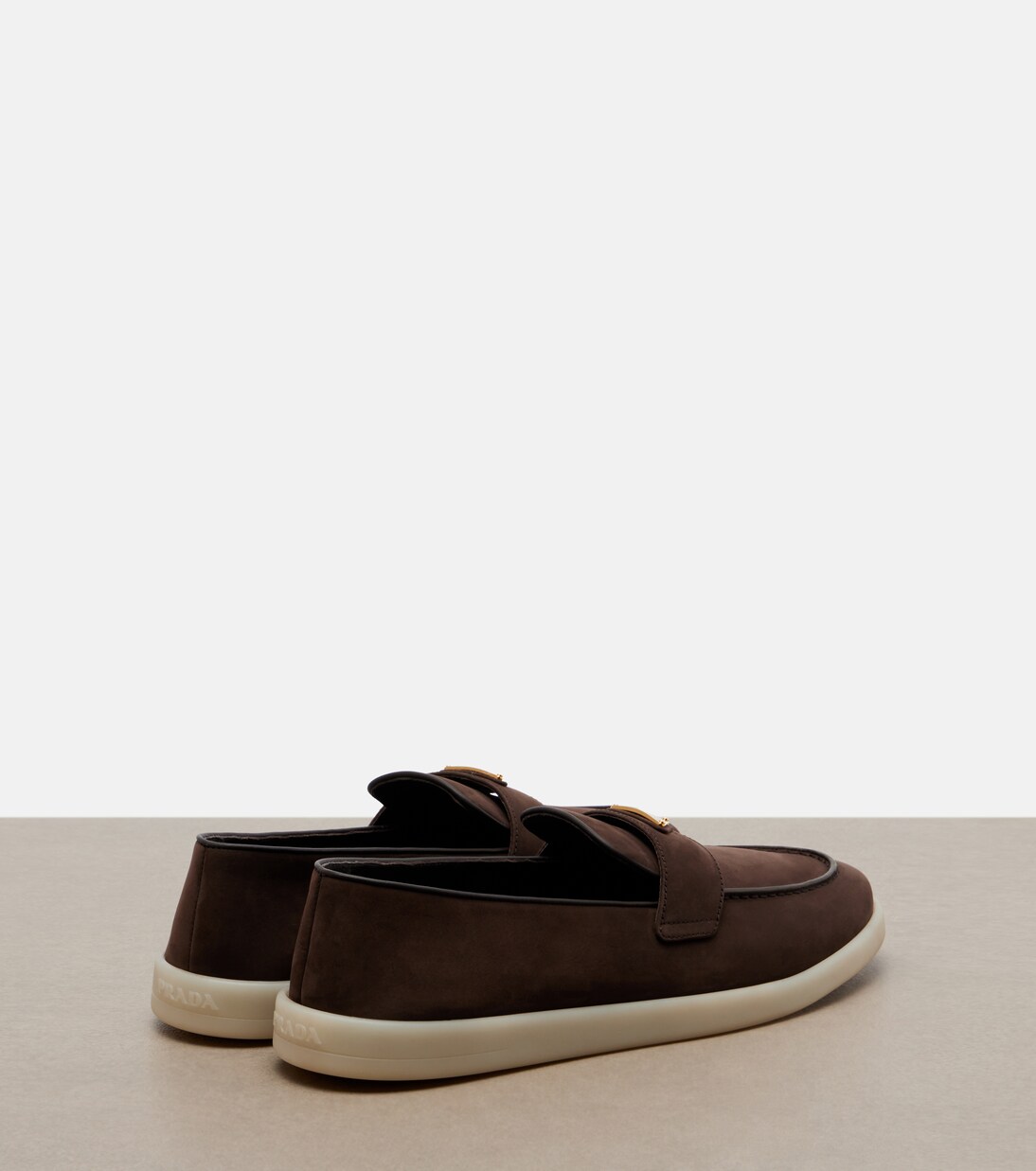 Loafers aus Veloursleder | Prada